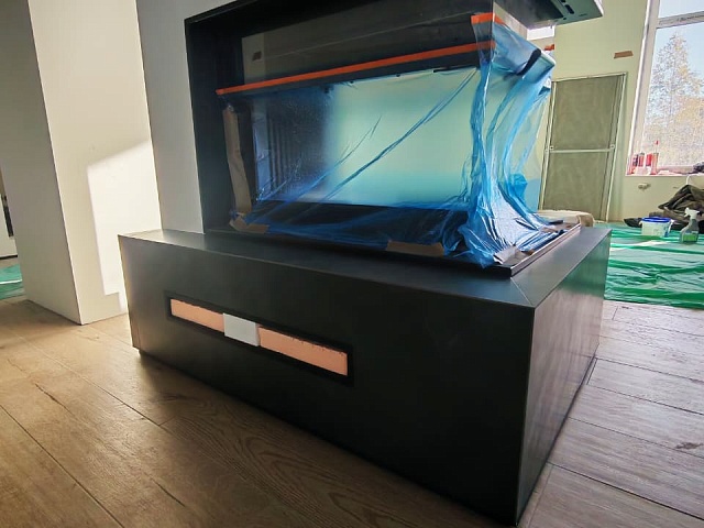 Монтаж камина на ул. Надежденской, с. Матвеевка